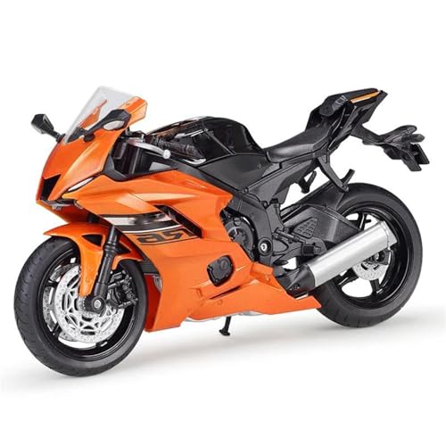SOUTES Motorradmodell Offroad-Auto, Spielzeugauto, 1:12, Für Yamaha YZF-R6, YZFR6, Druckguss-Motorradmodell, Spielzeugfahrzeug, Sammlung, Autobike(Orange) von SOUTES