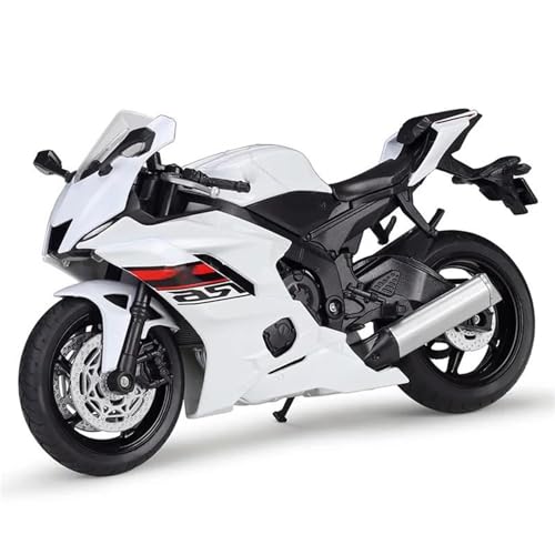 SOUTES Motorradmodell Offroad-Auto, Spielzeugauto, 1:12, Für Yamaha YZF-R6, YZFR6, Druckguss-Motorradmodell, Spielzeugfahrzeug, Sammlung, Autobike(White) von SOUTES