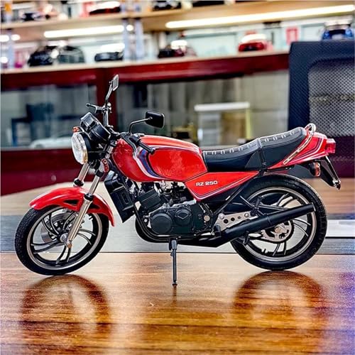 SOUTES Motorradmodell Ornamente Und Geschenke 1:12 Für Yamaha RZ250 RD250LC Alu-Rennmotorrad-Modell Aus Druckguss(Rosso) von SOUTES