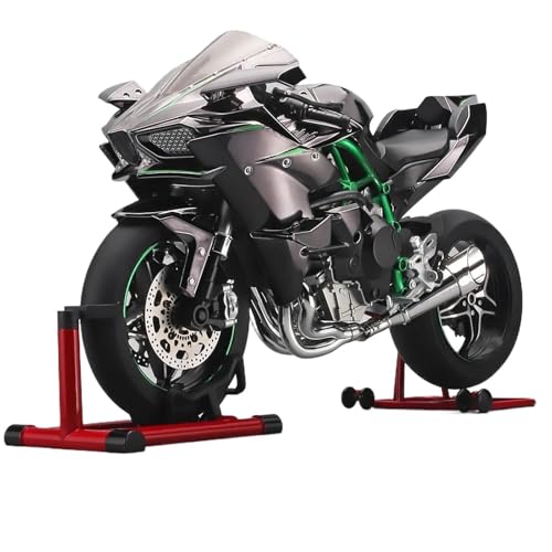 SOUTES Motorradmodell Outdoor-Kollektion 1:6 Für Kawasaki Für Ninja H2R Miniatur-Motorradmodell Aus Metalldruckguss(Grey) von SOUTES