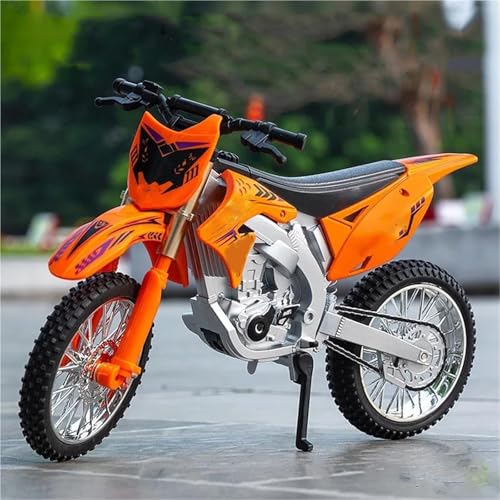 SOUTES Motorradmodell Rennmotorrad-Simulation, Legierung, Druckguss, Spielzeugmodell, Geschenk, Sammlerstück 1:10 Für Kawasaki(Orange) von SOUTES