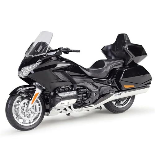 SOUTES Motorradmodell Spielzeug-Geburtstagsgeschenk 1:12 Für H-ONDA Gold Wing Für Tour 2020 Motorrad-Legierung Spielzeug-Modellauto Geschenkkollektion(Nero) von SOUTES