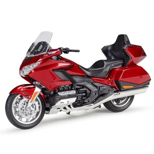 SOUTES Motorradmodell Spielzeug-Geburtstagsgeschenk 1:12 Für H-ONDA Gold Wing Für Tour 2020 Motorrad-Legierung Spielzeug-Modellauto Geschenkkollektion(Rosso) von SOUTES