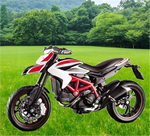SOUTES Motorradmodell Spielzeug-Motorrad, Miniaturmodell Aus Metalldruckguss Im Maßstab 1:18, Geschenk Für Ducati Hypermotard SP SOUTES Motorradmodell Spielzeug-Motorrad, Miniaturmodell Aus Metalldruckguss Im Maßstab 1:18, Geschenk Für Ducati Hypermotard SP von SOUTES