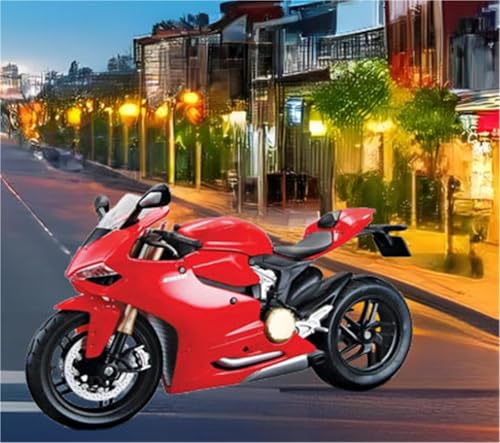 SOUTES Motorradmodell Spielzeug-Motorrad Aus Druckguss-Metall, Miniaturmodell 1:18, Geschenk Für Ducati 1199 Panigale SOUTES Motorradmodell Spielzeug-Motorrad Aus Druckguss-Metall, Miniaturmodell 1:18, Geschenk Für Ducati 1199 Panigale von SOUTES