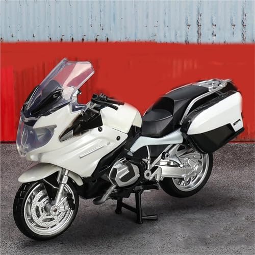 SOUTES Motorradmodell Spielzeugmodell Aus Aluminium Spielzeug Als Geburtstagsgeschenk Motorradmodell-Kollektion 1:18 Für BMW R1250 RT(White) von SOUTES