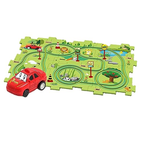 Eisenbahnwaggon-Puzzle | Lustiges, langlebiges Schienenspielzeug für Eisenbahnwaggons - Lernspielzeug für Kinder Jungen und Mädchen ab 3 Jahren, Eisenbahnschienen-Set, Spielsets Soydan von SOYDAN