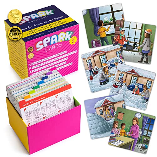 Spark Cards Sequenzkarten für Geschichtenerzählung und Bildinterpretation Sprachtherapie Spiel, Spezielle Bildungsmaterialien, Sentence Building, Problemlösung, Sprachfähigkeiten verbessern Box #2 von SPARK INNOVATIONS