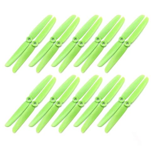 10 Paar 6030 6x3 15,2 cm CW CCW PC Propeller mit Prop Hub Adapter Leichter RC FPV Multicopter Quacopter (Grün) von SPARKHOBBY