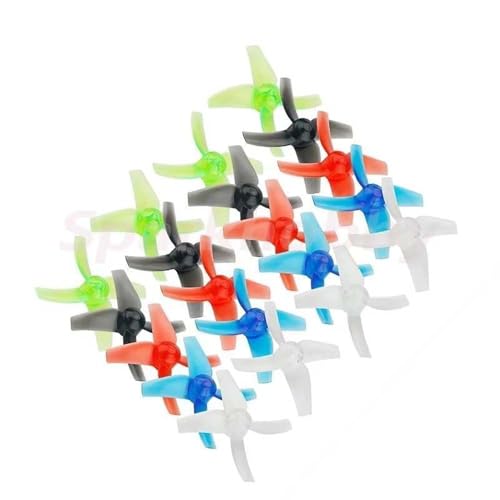 20 Stück/10 Paar 48 mm 4-Blatt-PC-Propeller CW CCW 1,5 mm Befestigungsloch für LDARC Prop Tiny R7 7X FPV+ 8X DIY FPV Brush Mini Drohne von SPARKHOBBY