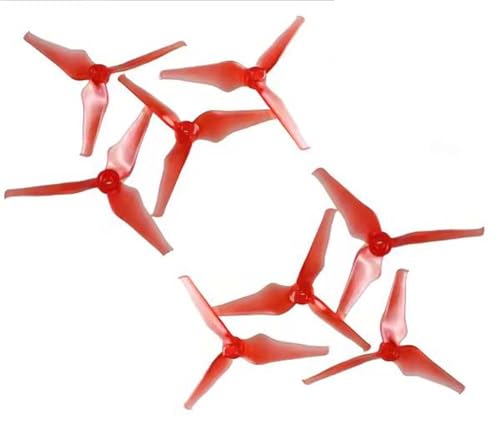 4 Paar rote Propeller 5043 2CW + 2CCW 3-Blatt-Propeller für EMAX Avan Prop RS2306 2204 2205 2207 Motor Freestyle Traversing Machine Drohnen von SPARKHOBBY