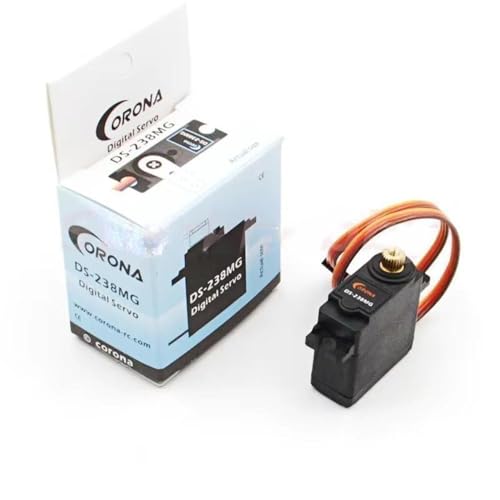 SPARKHOBBY 1PC / 2PCS / 4PCS Corona DS-238MG Metallgetriebe Digital Servo Kugellager 4,0kg / 0,15sec / 22,0g High Torque Servo für RC Drohnen Modelle (1PC DS-238MG) von SPARKHOBBY