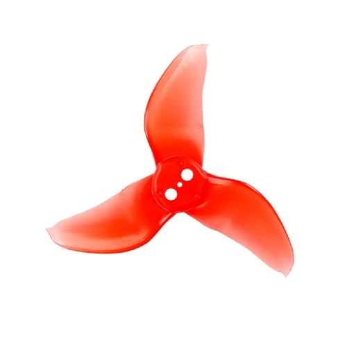 SPARKHOBBY 40pcs 20 Paare Rush 2 Zoll / 2,5 Zoll 3 Blatt Propeller CW CCW Geeignet für Babyhawk RC FPV Quadcopter Racing Drohnen (5.1 cm 20Pairs Rot) von SPARKHOBBY