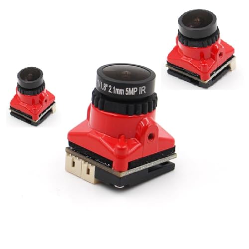 SPARKHOBBY Beast Mini FPV Kamera 1800TVL 5MP 2,1mm 1/3 "Zoll CMOS HDR Sensor 19 * 19MM NTSC & PAL Umschaltbar für FPV Drohne DIY Teile (rot) von SPARKHOBBY