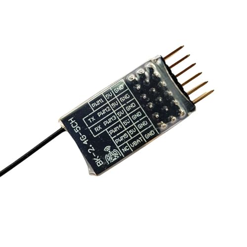 SPARKHOBBY ELRS 2,4G 5CH PWM ExpressLRS Empfänger mit 2,0dBi 2,4G Kupferrohr Antenne PWM/CRSF Protokoll für RC FPV Starrflügler Drohnen (2PCs ELRS 5CH PWM) von SPARKHOBBY