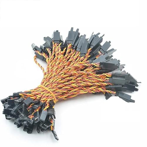 SPARKHOBBY Futaba JR Twisted Verlängerungskabel mit Haken, Anti-Interferenz, Hochstrom für RC-Servo (5 Stück, 60 Kerne, 50 cm), 30/60 Kerne, 15/30/500 cm, 5 Stück von SPARKHOBBY