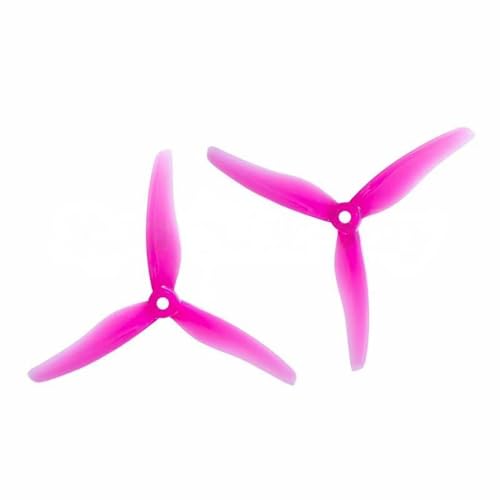 SPARKHOBBY Gemfan 51433 12,7 cm 3 Blatt/Tri-Blade Propeller-Requisiten CW CCW für FPV-Renndrohnen RC-Modelle (10 Paar, rosa), 20 Stück von SPARKHOBBY