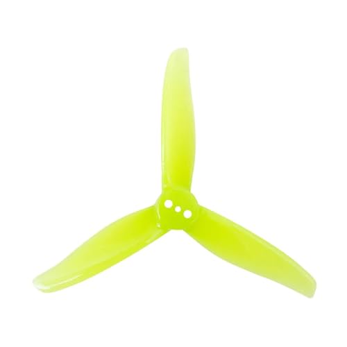 SPARKHOBBY Gfan Hurricane 3016 3-Blade PC CW CCW FPV Mini-Propeller 1,5 mm 2 mm Loch für RC Freestyle Zahnstocher Whoop Racing Drohnen (2 Paar, gelb) von SPARKHOBBY