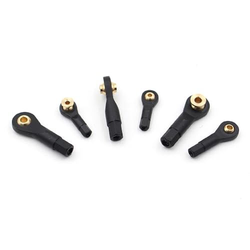 SPARKHOBBY M2/2,5/3 Nylon Metall Kugelkopf Schnalle Gestänge Zugstange Spurstangenkopf Kugelkopf mit Pad Connector Zubehör (20 Stück M2,5 Typ A) von SPARKHOBBY