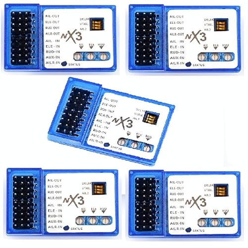 SPARKHOBBY NX3 Pro Intelligenter Flugcontroller 3D MEMS 3-Achsen-Gyroskop & Stabilisator Flugkreisel Balance für Festflügelflugzeuge (5 Stück) von SPARKHOBBY