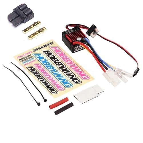 SPARKHOBBY QuicRun 1060 60A Gebürsteter elektronischer Geschwindigkeitsregler für HobbyWing ESC 2-3S Lipo SBEC 6V 3A Wasserdicht Staubdicht für 1:10 Sport (1060 60A TRX-M) von SPARKHOBBY