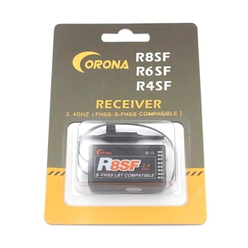 SPARKHOBBY R4SF 4CH R8SF 8CH 2.4GHz S-FHSS/FHSS kompatibler Empfänger für Futaba T6j T6K T8J T10J 14SG 16SZ 18MZ 4PLS Fernbedienung (R8SF) von SPARKHOBBY