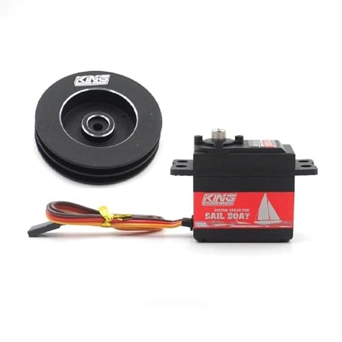 SPARKHOBBY SW22HV 68g wasserdichte Winde Lenkung Servo Programmierbare Drehung 1,5~7T Digitales Hochspannungs-Metallgetriebe für RC Segelboot (mit4,5T Metallwinde) von SPARKHOBBY