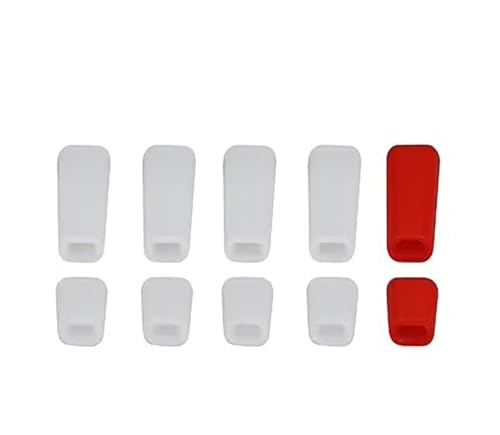 SPARKHOBBY Sender mit Schalterkappe, rutschfeste Halterung, Silikonabdeckung, gemischte Farben, für RC LDARC Frsky Flysky Futaba Fernbedienung (transparent), 10 Stück von SPARKHOBBY