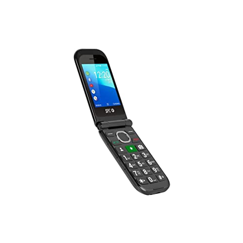 SPC Jasper 2 4G – Mobiltelefon mit Klappe für Senioren mit Whatsapp, großen Tasten, hörgerätekompatibel, SOS-Taste, Duales Display, 4G und Ladestation, Schwarz SPC Jasper 2 4G – Mobiltelefon mit Klappe für Senioren mit Whatsapp, großen Tasten, hörgerätekompatibel, SOS-Taste, Duales Display, 4G und Ladestation, Schwarz von SPC