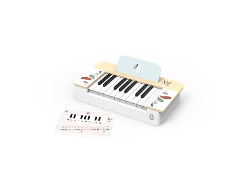 Speedy Monkey Premium Kinderklavier aus Holz, schönes Design, langlebig, sichere, ungiftige Farbe, entwickelt Feinmotorik und musikalische Fähigkeiten, FSC-zertifiziertes Holz, leicht zu reinigen von SPEEDY MONKEY
