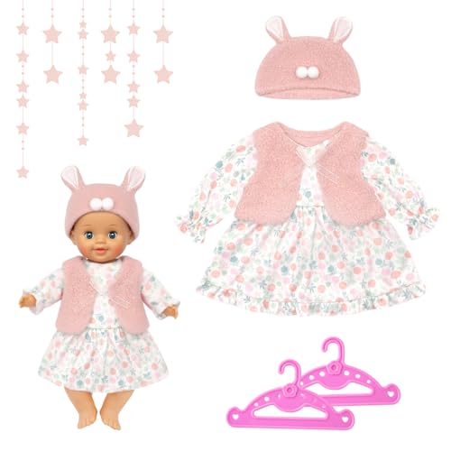 SPERMUOY Baby Born Kleidung,Kleidung Outfits für Baby Puppen,Puppenkleidung Puppenkleider Set Puppenzubehör-(Keine Puppe) (A9) von SPERMUOY
