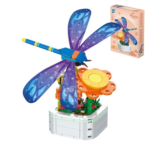 SPERMUOY Blumen Bausteine Set,blumenstrauß bausteine Künstliche Blumen Bausatz,Botanische Sammlung DIY-Baukasten blumenstrauß bausteine für Mädchen Jungen von SPERMUOY