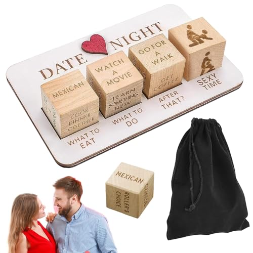 SPERMUOY Date Night Würfel,Date Night Dice Romantik Würfelspiel Romantisches Paar-Würfel-Set,Paarwürfel,Date Night Dice Kit für Jubiläen,Geburtstage,Valentinstag SPERMUOY Date Night Würfel,Date Night Dice Romantik Würfelspiel Romantisches Paar-Würfel-Set,Paarwürfel,Date Night Dice Kit für Jubiläen,Geburtstage,Valentinstag von SPERMUOY