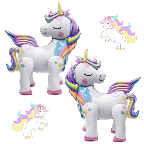 SPERMUOY Einhorn Luftballon Stehend,2 Stück luftballons geburtstag einhorn 3D Einhorn Luftballons,Einhorn folienballon 3D, Einhorn Folienballon Geburtstagsdeko Mädchen Einhorn Kindergeburtstag Deko SPERMUOY Einhorn Luftballon Stehend,2 Stück luftballons geburtstag einhorn 3D Einhorn Luftballons,Einhorn folienballon 3D, Einhorn Folienballon Geburtstagsdeko Mädchen Einhorn Kindergeburtstag Deko von SPERMUOY