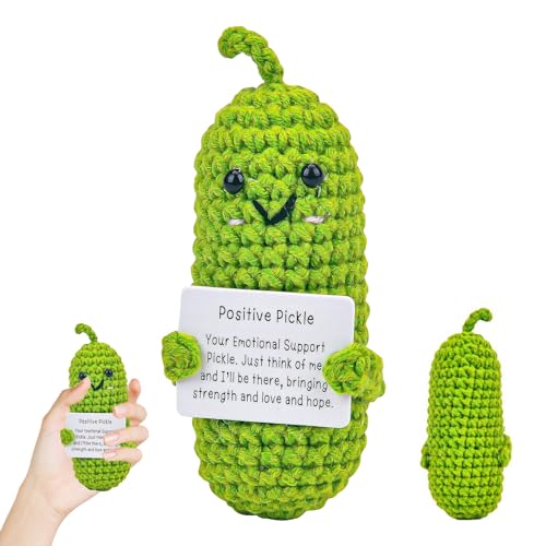 SPERMUOY Emotional Support Pickles,Positive Gurke Puppe Pocket Hug Geschenk Positive Energie Pickle Puppe,Emotional Support Pickled Cucumber Gift mit Positivitätskarte für Ornament Geschenk SPERMUOY Emotional Support Pickles,Positive Gurke Puppe Pocket Hug Geschenk Positive Energie Pickle Puppe,Emotional Support Pickled Cucumber Gift mit Positivitätskarte für Ornament Geschenk von SPERMUOY