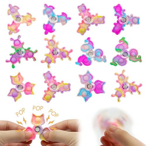 Fidget Spinner,Fidget Toys für Kinder/Erwachsene,Finger Hand Spinning Spinner,Stressabbau Anti Angst Sensorisches Spielzeug ADHS Spielzeug Kinder und Erwachsene.(12pcs von SPERMUOY