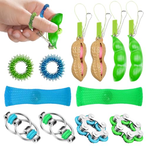 Fidget Toys Adhs Spielzeug,12 Stück Anti Stress Spielzeug,Fidget Spinners Toy Antistress für Kinder Erwachsene Fidget Toys for ADHS,Anti Angst Geschenke von SPERMUOY