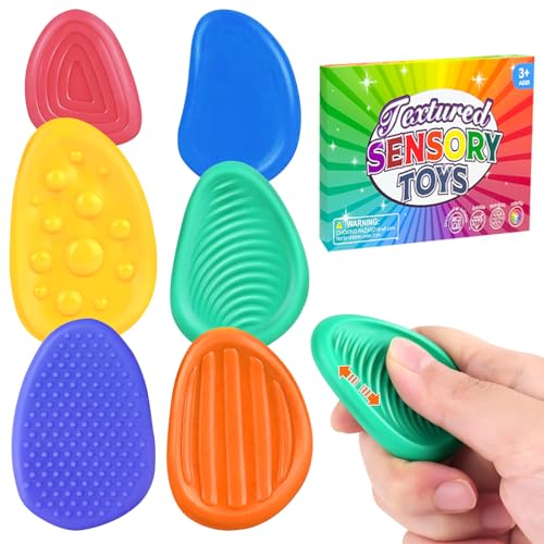 Fidget Toys Sensory Stones,Stressabbau Spielzeug Sensorische Stone,Sensorik Spielzeu-g Anti Stress Kinder adhs Spielzeug Für Kinder Erwachsene von SPERMUOY