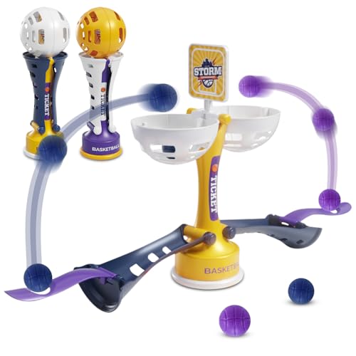 SPERMUOY Flipper Basketball,Mini Basketball Tisch Basketballspiel Spielzeug Mini Finger Schießspielzeug,Desktop Basketballspiel für Kinder und Erwachsene von SPERMUOY