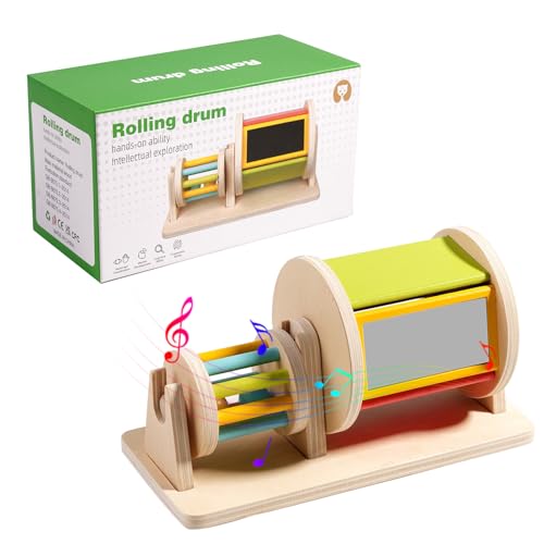 SPERMUOY Montessori Spinning Drum,Montessori Spielzeug Drehende Trommel Holz Spielzeug für Säuglinge 6-12 Monate Rainbow Montessori Spinning Drum Musik Spiegel Trommel SPERMUOY Montessori Spinning Drum,Montessori Spielzeug Drehende Trommel Holz Spielzeug für Säuglinge 6-12 Monate Rainbow Montessori Spinning Drum Musik Spiegel Trommel von SPERMUOY