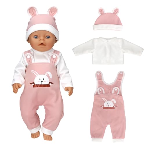 SPERMUOY Puppenkleidung Kleidung Kleider Hut Zubehör,Kleidung Outfits für Baby Puppen,Puppenkleidung 35-43 cm Puppenkleider Set Puppenzubehör-(Keine Puppe) von SPERMUOY