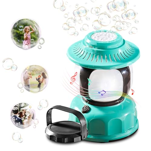 Seifenblasenmaschine,Seifenblasen Kinder Seifenblasenmaschine Kinder mit Seifenblasen Flüssigkeit seifenblasen Maschine Bubble Machine für Geburtstag/Hochzeit/Camping/Partys von SPERMUOY
