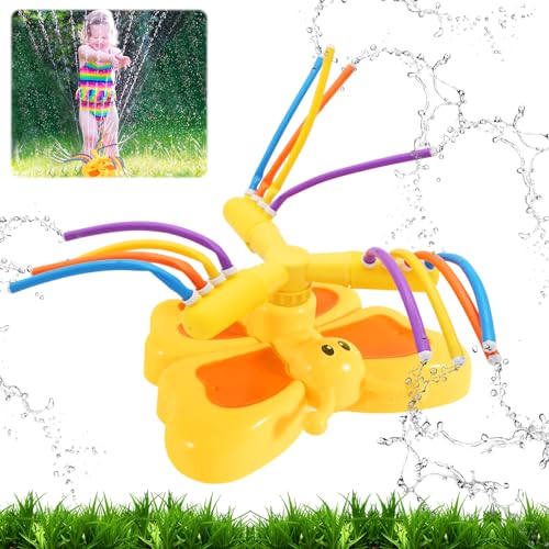 SPERMUOY Wasserspielzeug Kinder Outdoor Wassersprinkler Kinder Wasserspiele Garten Sprinkler Kinder Outdoor Rasensprenger Wasserspielzeug Garten,Sprinkler Kinder Spielzeug für Outdoor von SPERMUOY