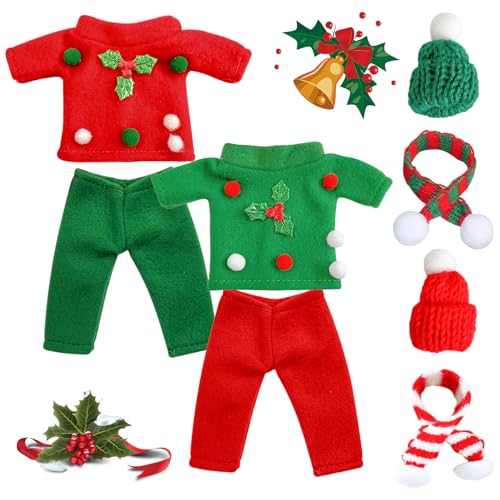 SPERMUOY Weihnachtselfen Puppenkleidung Zubehör,8 Stück Weihnachtselfen on The Shelf zubehör Weihnachtselfen Puppe Kostüm Zubehör Weihnachtselfen Zubehör für Puppendekoratione SPERMUOY Weihnachtselfen Puppenkleidung Zubehör,8 Stück Weihnachtselfen on The Shelf zubehör Weihnachtselfen Puppe Kostüm Zubehör Weihnachtselfen Zubehör für Puppendekoratione von SPERMUOY