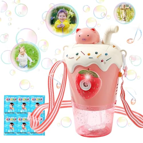 Seifenblasenmaschine, Seifenblasenpistole Kinder,Seifenblasenmaschine Kinder mit Seifenblasen Flüssigkeit,seifenblasen Pistole seifenblasen Maschine Bubble Gun für Geburtstag/Hochzeit/Camping/Partys von SPERMUOY