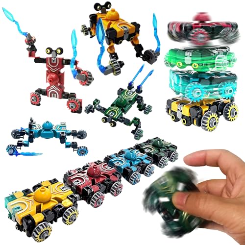 SPHERETRON 4 Stück Robot Fidget Spinner Spielzeug Fidget Spinner DIY Transformierbar Sensorische Spielzeug Fingertip Spielzeugs Creative Finger Spinners Geschenk Für Kinder Und Erwachsene. SPHERETRON 4 Stück Robot Fidget Spinner Spielzeug Fidget Spinner DIY Transformierbar Sensorische Spielzeug Fingertip Spielzeugs Creative Finger Spinners Geschenk Für Kinder Und Erwachsene. von SPHERETRON