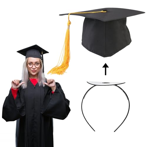 SPHERETRON Graduation Cap Holder Secures Your Graduation Cap Headband Abschluss Zubehör Secures Headband Insert Graduation Cap Headband (B) von SPHERETRON