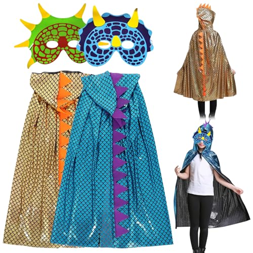 SPHERETRON Dinosaurier Umhang 2 Stück Dinosaurier Kostüm Kinder Drachenkostüm Kinder Dinosaurier Kostüm Umhang Kinde für Rollenspiel Halloween Themenparty Maskerade, Jungen Mädchen SPHERETRON Dinosaurier Umhang 2 Stück Dinosaurier Kostüm Kinder Drachenkostüm Kinder Dinosaurier Kostüm Umhang Kinde für Rollenspiel Halloween Themenparty Maskerade, Jungen Mädchen von SPHERETRON