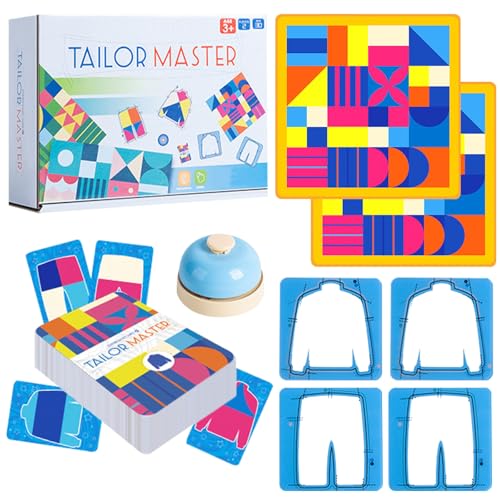 SPHERETRON Tailor Master Spiel Lernspielzeug Tailer Masterspiel Tischspiele Passende Kleidung Puzzle Spiel Zuordnungsspiel Reaktionsspiel Denk Und Konzentrationstraining Doppelbattle Tischspiel (A) von SPHERETRON