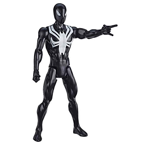 Hasbro E8523 Marvel Spider-Man: Titan Hero Serie Black Suit Spider-Man, 30 cm große Superhelden Action-Figur von SPIDER-MAN